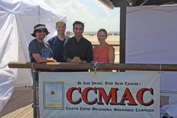 Belaray Dermatology providers Dr. Jeffrey Ellis, Dr. Amy Slear, and Amrit Kumar, PA-C at a free community skin cancer screening on Long Island